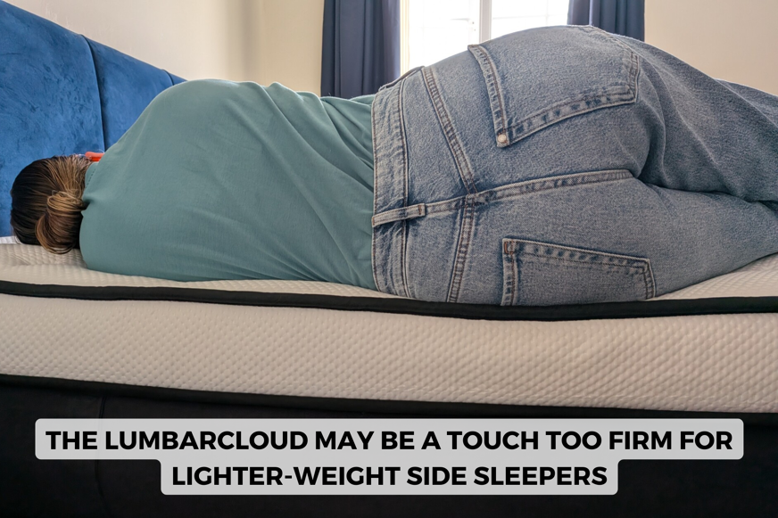 origin lumbarcloud mattress side sleeper